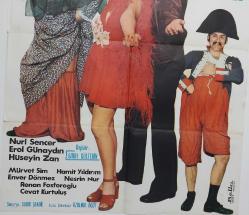 ESKİ DÖNEM HAMSİ NURİ-ÖZTÜRK SERENGİL-ZEKİ ALASYA-FÜSUN ÖNAL ORİJİNAL SİNEMA AFİŞİ ÇOK NADİRDİR