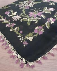 3 ADET İĞNE OYALI TÜLBENT YAZMA