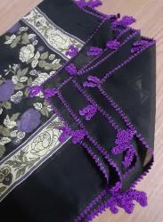 3 ADET İĞNE OYALI TÜLBENT YAZMA