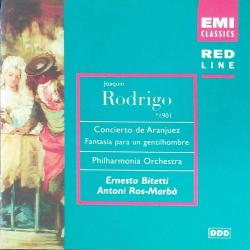 Joaquín Rodrigo Concierto de Aranjuez Fantasía para un gentilhombre Philharmonia Orchestra Ernesto Bitetti Antoni Ros-Marbà