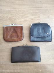 3 Adet Vintage Alman Bozuk Para cüzdanı