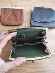 3 Adet Vintage Alman Bozuk Para cüzdanı