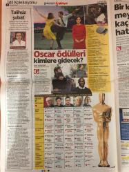 Milliyet Pazar Gazetesi , 26 Şubat 2017 , Sahibinden 40 Yaşında Emekli Vapur , Meksika'da Kahve Hasadı , 1 Yaşındaki Beşizlerle Survivor , Oscar'ı Kim Alacak , Onlarınki Sancılı Bir Aşk Hikayesi , Şükrü Özyıldız , Selin Şekerci , Lizbon Yükselişte , Eurovision'a Neden Yeniden Katılmalıyız , Türk Şefin Dünya Çapındaki Başarısı