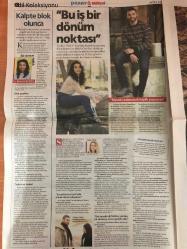 Milliyet Pazar Gazetesi , 26 Şubat 2017 , Sahibinden 40 Yaşında Emekli Vapur , Meksika'da Kahve Hasadı , 1 Yaşındaki Beşizlerle Survivor , Oscar'ı Kim Alacak , Onlarınki Sancılı Bir Aşk Hikayesi , Şükrü Özyıldız , Selin Şekerci , Lizbon Yükselişte , Eurovision'a Neden Yeniden Katılmalıyız , Türk Şefin Dünya Çapındaki Başarısı