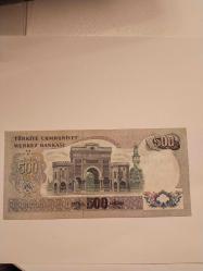 PARA  K 08 121 899 SERİ NOLU 6. EMİSYON 500 LİRA(ENDERRRR) ''ÇOK ÇOK TEMİZ'' STATÜSÜNDE
