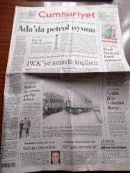 Cumhuriyet Gazetesi - 29 Ocak 2007 - Şampiyon Roger Federer - Kıbrıs Ada'sında Petrol Oyunu - PKK'ye Sınırda Suçüstü - 5 Yılda Faize 5 Atatürk Barajı - Kadınlar İşe Erkekler Güzelliğe Bakıyor - Ankara Ticaret Odası Başkanı Sinan Aygün - Beşiktaş'ta Yeniden Yıldırım Demirören