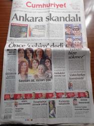 Cumhuriyet Gazetesi - 1 Nisan 2014 - Oylar 24 Saatte Sayılamadı - CHP Yüzlerce Tutanağın YSK Sistemine Farklı Girildiğini Tespit Etti - Kemal Kılıçdaroğlu Tehdit Bize Sökmez - Adil Gür Seçmen Yolsuzluğu Değil Ekonomik Durumunu Korumayı Gözetti - Ovacık Belediye Başkanı Fatih Mehmet Maçoğlu Zaten Herkes Komünistti - BDP Kilit Parti Oldu - Kumpasa Takipsizlik