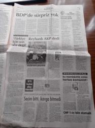 Cumhuriyet Gazetesi - 1 Nisan 2014 - Oylar 24 Saatte Sayılamadı - CHP Yüzlerce Tutanağın YSK Sistemine Farklı Girildiğini Tespit Etti - Kemal Kılıçdaroğlu Tehdit Bize Sökmez - Adil Gür Seçmen Yolsuzluğu Değil Ekonomik Durumunu Korumayı Gözetti - Ovacık Belediye Başkanı Fatih Mehmet Maçoğlu Zaten Herkes Komünistti - BDP Kilit Parti Oldu - Kumpasa Takipsizlik