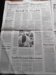 Cumhuriyet Gazetesi - 8 Ekim 2007 - Diyarbakır'daki Kazılarda En Eski Aşk Bulundu - Efes Pilsen'e NBA'de Övgü - Şırnak'ta 13 Şehit - Resmi Fethullah Gülen Tanıtımı - Kaos Paketi TBMM'de - Türkiye'ye Rus Bakışı Ekonomik Müttefik - Napolyon Artık Türk Kirazı - Küresel Tuzak Ilımlı İslam
