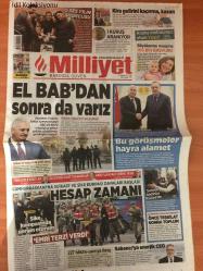 Milliyet Gazetesi , 21 Şubat 2017 , El Bab'dan Sonra Da Varız , O Ses Yılın Sporcusu , Binali Yıldırım , Recep Tayyip Erdoğan , Suriyeli Kadınlar Külliye'de , Önce Teşkilat Sonra Toplum , Dirk Advocaat , Hakem Raczkowski , Moussa Sow , Fernandao Uymuyor , Kartal'ın Yeni Kralları , Rodallega , Ibrahimovic , Jan Durica Şoku