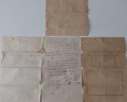 1931 OSMANLI TAPU-TAPU SENEDİ VE VERGİ VARAKASI ORİJİNAL BB1C ÇOK NADİRDİR PEK ÇIKMAZ