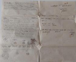 1931 OSMANLI TAPU-TAPU SENEDİ VE VERGİ VARAKASI ORİJİNAL BB1C ÇOK NADİRDİR PEK ÇIKMAZ