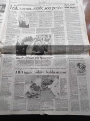 Cumhuriyet Gazetesi - 11 Temmuz 2003 - Saatleri Ayarlama Enstitüsü - Recep Tayyip Erdoğan'ın Geçmişi Ortaya Çıkıyor - Hikmetyar'ın Önünde Diz Çökmüş - Mehmet Ali Aybar  Anıldı - Ahmet Necdet Sezer Haydar Aliyev'i Aradı - Ferhat Tunç - Adalet Ve Kalkınma Partisi'nden Taktiksel Geri Adım - Tesettür'e Üniversite Yolu- İsrail Çocukları Topladı - De Boer'i Galatasaray Aldı - Trabzonspor'a Ağır Fatura