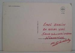 ŞEHİR KARTPOSTALI-ALMANYA/BERLİN ŞEHİR İÇİ ESKİ GÖRÜNTÜSÜ VE MİMARİ YAPILAR,ARKASI YAZILMIŞ, RENKLİ, 12 X 16 CM EBADINDA - 1950'LER, 1960'LAR, 1970'LER, 1980'LER