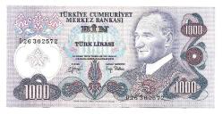 1000 Lira 6.Emisyon 2.Tertip D26 302572 (wb0093)