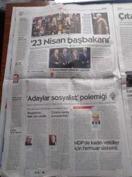 Cumhuriyet Gazetesi - 1 Nisan 2014 - Gezi Davası Savcısı Mehmet Selim Kiraz Öldürüldü - Dhkpc'li İki Kişi Çağlayan Adliyesinde Savcı Mehmet Selim Kiraz'ı Rehin Aldı - Şafak Yayla - Bahtiyar Doğruyol - Recep Tayyip Erdoğan Teröristler Adliyeye Cüppe İle Gelmişler - Savcı Mehmet Selim Kiraz Berkin Elvan Dosyasına Bakıyordu - Berkin Elvan'ın Babasının Çabaları Yetmedi - Saat Sonra Baskın - Barolar Birliği Başkanı Metin Feyzioğlu