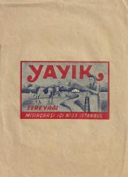 İSTANBUL MISIRÇARŞISI / YAYIK TEREYAĞI KONULU ESKİ FİRMA KAĞIDI...