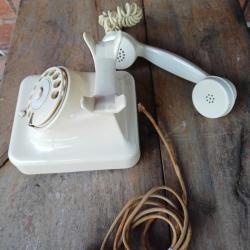 Antika Bakalit çevirmeli telefon