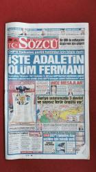 Sözcü Gazete 4 Mayıs 2017 İşte Adaletin Ölüm Fermanı Barış Yarkadaş,Vladimir Putin,Donald Trump,Muharrem İnce,Josef De Souza,Ryan Babel,Abdurrahim Albayrak,Ahmet Özdoğan,Adnan Öztürk,Bruma,Fenerbahçe Ve Galatasaray Voleybol Takımı,Vatan Şaşmaz,Ekpe Udoh,Recep Tayyip Erdoğan,Angela Merkel,Mesut Barzani,Ertuğrul Akbay