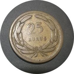 1956 25 kuruş ççt