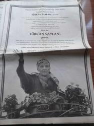 Cumhuriyet Gazetesi - 19 Mayıs 2009 - Çağdaş Değerlerin Sevdalısı Eğitim ve Bilim Öncüsü Profesör Türkan Saylan'ı Yitirdik - Türkan Saylan'dan Özür Dilensin - Kayıp Trilyon'da Abdullah Gül'e Kötü Haber - Sanatçılar Demokratik Kazanımların Yok Edilmesine Karşı Yürüdü - Engin Cezzar - Füsun Akatlı - Genco Erkal - İstanbul'daki UEFA Finalinde Grip Korkusu - Ergenekon Danıştay'a Saldırı Davalar Birleşti