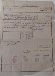 OSMANLI DÖNEMİ ORİJİNAL TAPU SENEDİ, MAKBUZ VE FATURALARI VV2RR3 ÇOK NADİRDİR PEK ÇIKMAZ