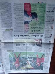 Cumhuriyet Gazetesi - 14 Ekim 2010 -  Büyük Kupa Efes Pilsenin - Emeklilere Zam Gelmeden Gitti - Albay Arif Doğan'dan Jitem İfadeleri - Türkiye'nin İlk İnsansı Robotu Suralp - Sahte Kanser İlacı - Müşfik Kenter Sahnede Önce İnsan Olun- CHP Programını Belirledi Doğu'ya Devlet Eliyle Sanayileşme