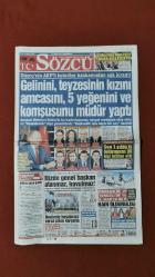 Sözcü Gazete 27 Mart 2017 Düzce Belediye Başkanından Şok İcraat,Yılmaz Büyükerşen,Kemal Kılıçdaroğlu,Gürsel Tekin,Abdullah Kiğılı Vodafone Reklamı,Galatasaray Yönetim Kurulu,Arif Erdem,Hakan Şükür,Ricardo Quaresma,Gökhan Gönül,Jeremain Lens,Yıldırım Demirören,Barış Yarkadaş,Uğur Dündar,Fatma Şahin,Zülfü Livaneli,Meral Akşener