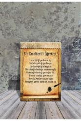 Antika - Ahşap Poster Kızılderili Atasözleri / Öğütleri 20x30cm - kitantik - kitaLog