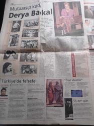 Milliyet Gazete Pazar Gazetesi - 19 Mart 2000 - Mutaassıp Kadın Derya Baykal - Efsane Bafa Gölü - Güneri Cıvaoğlu İle Söyleşi -  Karacabey Çiftliğinde Atlarla Dans - Yetenekli Bayan Gwyneth Paltrow - Darwin'e Hayır -  Kargo Grubu - Toprak Şehir Naki'nin Başkenti Djenne