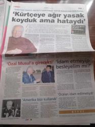 Milliyet Gazetesi - 7 Kasım 2007 - Kenan Evren Memur Kürtçe Bilmeli - Sahnede Üç Arkadaş Sezen Aksu Ajda Pekkan Nilüfer - Başbakan Recep Tayyip Erdoğan Bir Düşman Varsa Yok Edilmelidir - Rehin Düşen Askerin Annesi Oğlum Ölse Bakan Sevinecek Miydi - Abdullah Gül Askeri Safhadayız - Beşiktaş Liverpool Karşısında Tarihi Hezimet 8 0