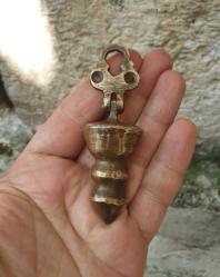 2 parça. antika türk katı bronz çekül bob eski patina aracı İNŞAAT MÜHENDİSLİĞİ BİNASI