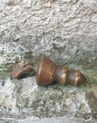 2 parça. antika türk katı bronz çekül bob eski patina aracı İNŞAAT MÜHENDİSLİĞİ BİNASI