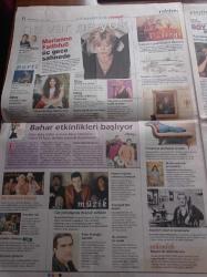Milliyet Cumartesi Gazetesi - 1 Mart 2008 - İspanyol Oyuncu Penelope Cruz Ve Kız Kardeşi Monica Cruz Kardeşler Yazlıkları Çıkardı - İstanbul'da Gece Kulübü Gibi Mağaza - Helen Mirren - Rock'çı Demir Demirkan Senfoniyle Sahnede - Joelle Hançerli'nin Takunya Şeklindeki Masa Tasarım - Komedi Dükkanı - Tolga Çevik - Salih Kalyon - Osmantan Erkır