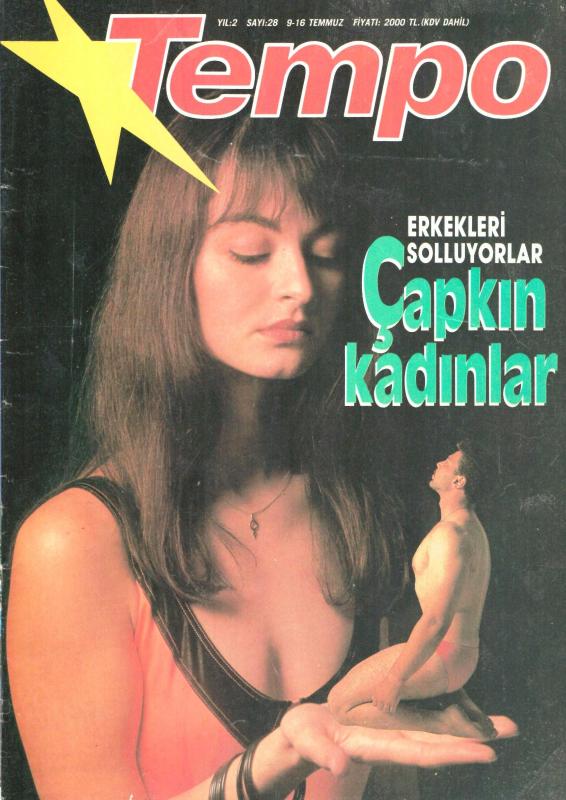 Tempo Sayı 28 Temmuz 1989 Çapkın kadınlar Jön Kürtler Meral Oğuz  