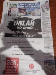 Sözcü Gazetesi - 30 Ekim 2015 - Trabzonspor Başkanı İbrahim Hacıosmanoğlu Hakemleri Rehin Aldı Recep Tayyip Erdoğan Dünyaya Rezil Oluruz Dedi Bıraktı - İpek Medya'ya Kayyum Atandı - Hukukun Üstünlüğü Gitti Üstünlerin Hukuku Geldi - AKP Freni Patlamış Kamyon Gibi Ülkeyi Tehlikeye Sürüklüyor - Cumhuriyet'i Halk Böyle Kutladı