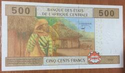 ORTA  AFRİKA 500 FRANG.(U) KAMERUN ÇİL.2002.  KAĞIT PARA