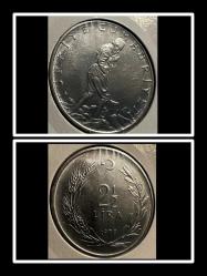 1978 - 2,5 LİRA (T.C DÜZ) “KAYIK/TABUT BASKI” ERÖRLÜ (TCMER78) ÇİL