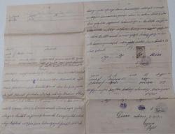 OSMANLI SON DÖNEMİ ORİJİNAL TAPU SENEDİ, MAKBUZ VE FATURA TTT2R4 ÇOK NADİRDİR PEK ÇIKMAZ