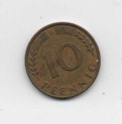 Almanya 10 Pfennig 1950-G (mp0876)
