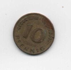 Almanya 10 Pfennig 1950-G (mp0878)