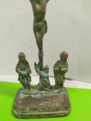 P83----ESKİTME REPLİKA İSA VE HAVARİLERİ PİRİNÇ DÖKÜM İKONA