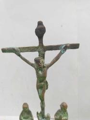 P83----ESKİTME REPLİKA İSA VE HAVARİLERİ PİRİNÇ DÖKÜM İKONA