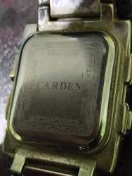 Carden Kol saati ÇİFT GÖSTERGE CAMI ÇATLAK PARÇALIK PİL TAKILIP DENENMEDİ