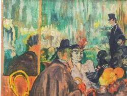 16846-MUHTEŞEM GÜZELLİKDE İMZALI 1969 YILI ANTİK YAĞLI BOYA TABLO