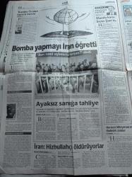 Milliyet Gazetesi - 13 Haziran 2000 - Suriye Devlet Başkanı Hafız Esad Bugün Toprağa  Verilecek - Suriye'de Üç Gündür Allah Hafız Beşşar Sloganı Atılıyor - Ahmet Necdet Sezer Hafız Esad'ın Cenaze Törenine Katılacak - Suriye İle Savaşın Eşiğinden Barışa - Bergama Direnişçilerini Ağlatan Karar - Muammer Aksoy Ve Ahmet Taner Kışlalı Cinayetinin Kilit İsmi Ferhat Özmen Muammer Aksoy'u Susturuculu Silahla Vurdum
