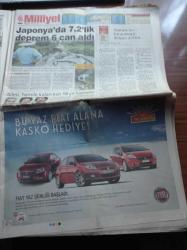 Milliyet Gazetesi - 15 Haziran 2008 -Beren Saat - Tomris Giritlioğlu -2008 Avrupa Şampiyonası - Türkiye Çek Cumhuriyeti Maçı - Şarap Tanrısına Sansür - Bergüzar Korel Artık Şehrazata Zıt Rol İstiyor - Avrupa Birliğinin Ölüm Fermanı İmzalandı - Ünlü Bestekar Avni Anıl'ı Kaybettik - İlker Başbuğ - Türk Silahlı Kuvvetleri Seviyesiz Karalama