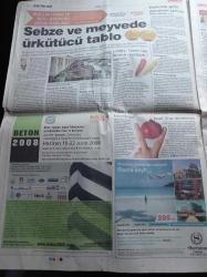 Milliyet Gazetesi - 15 Haziran 2008 -Beren Saat - Tomris Giritlioğlu -2008 Avrupa Şampiyonası - Türkiye Çek Cumhuriyeti Maçı - Şarap Tanrısına Sansür - Bergüzar Korel Artık Şehrazata Zıt Rol İstiyor - Avrupa Birliğinin Ölüm Fermanı İmzalandı - Ünlü Bestekar Avni Anıl'ı Kaybettik - İlker Başbuğ - Türk Silahlı Kuvvetleri Seviyesiz Karalama
