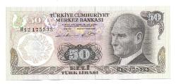 50 Lira 6.Emisyon 1.Tertip H12 175535 (wb0218)