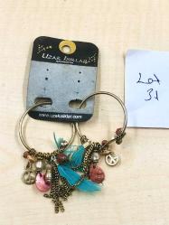 KÜPE LOTU VİNTAGE KÜPELER OBJELER BAYAN TAKI LOT 31